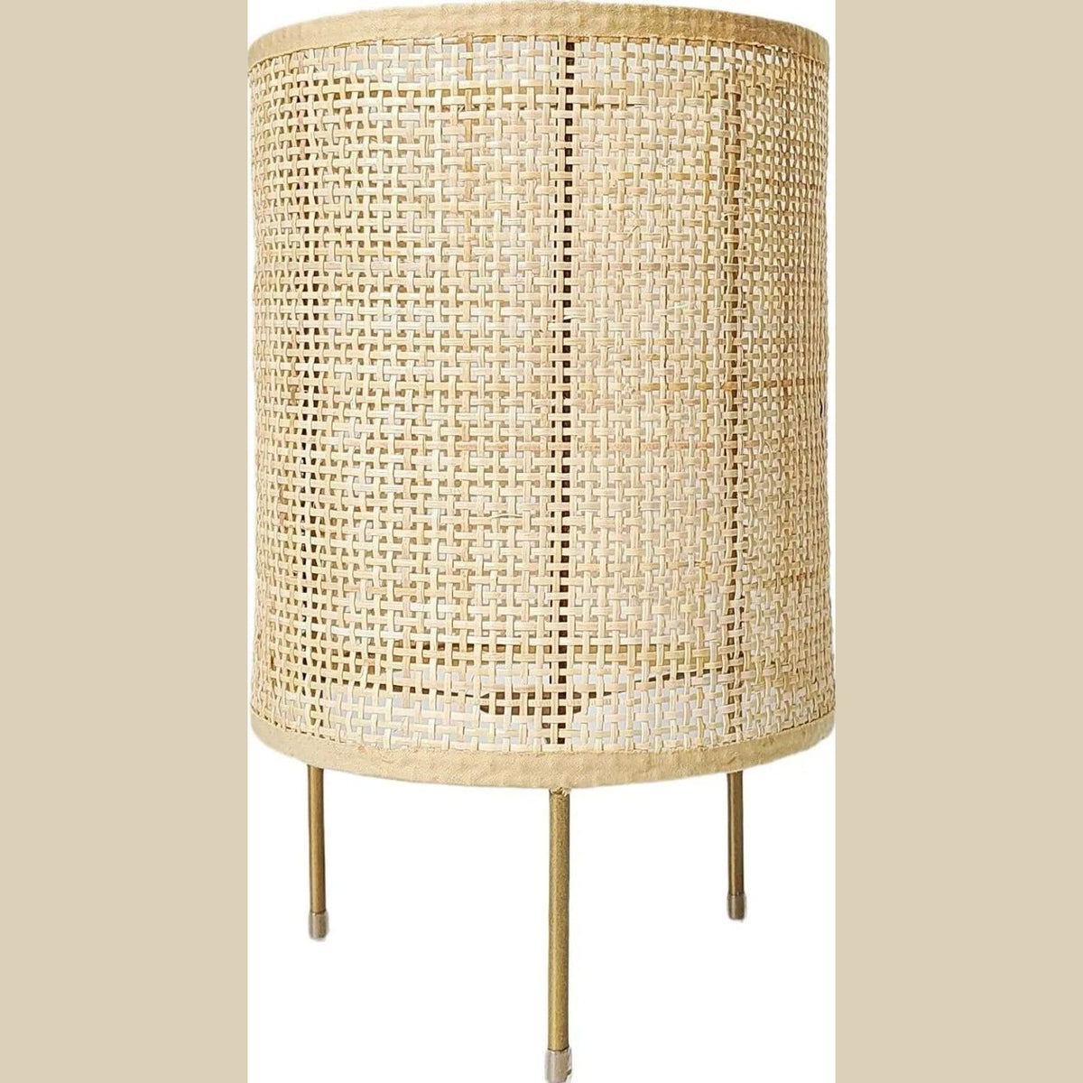 vintage rattan table lamp