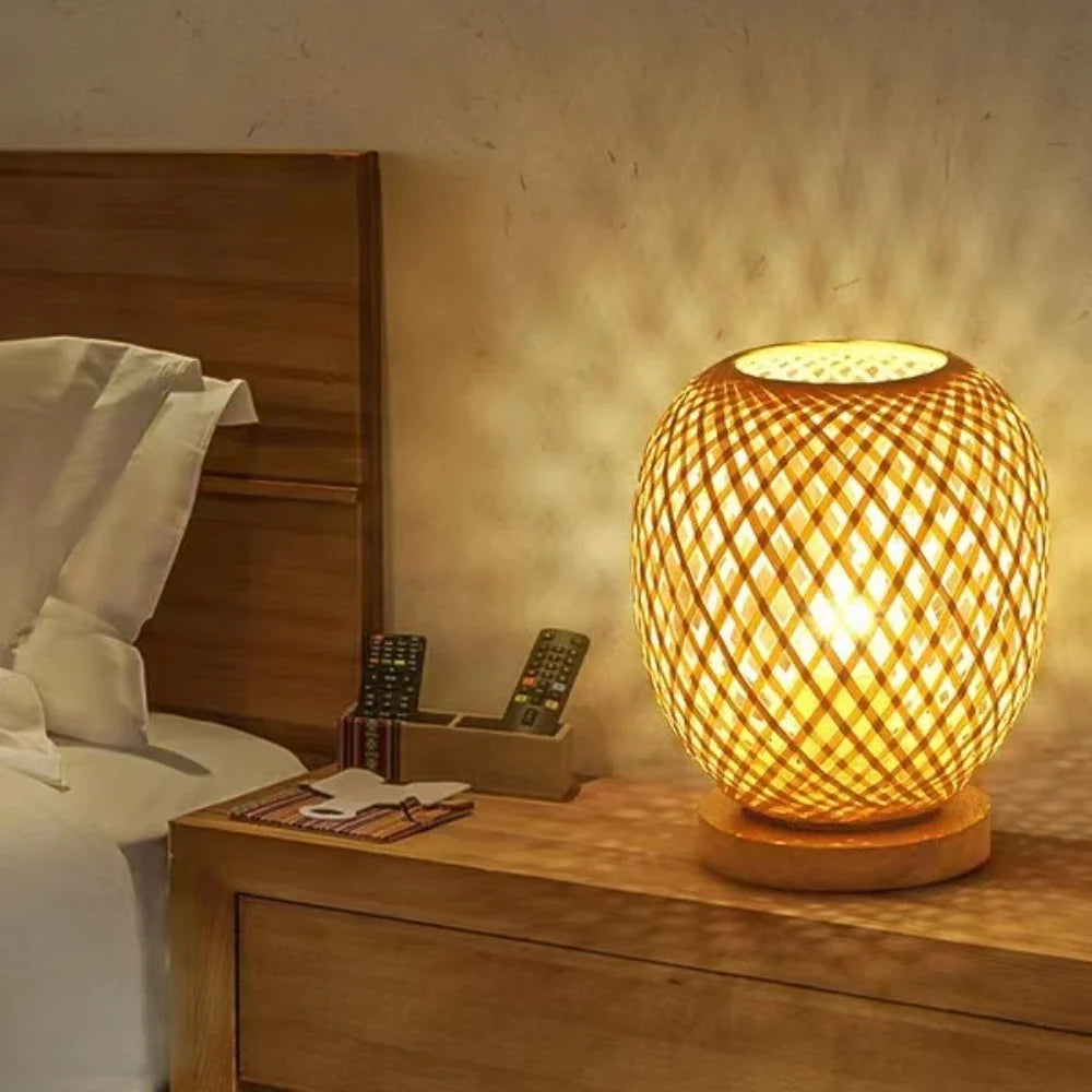 Wooden Table Lamp – Touch Control