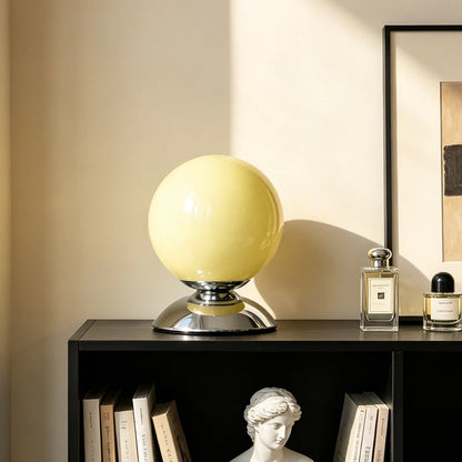 Pedestal Glass Globe Lamp – USB Powered Dimmable