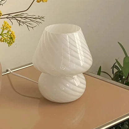 Confetti Glass Mushroom Lamp – USB Powered Dimmable