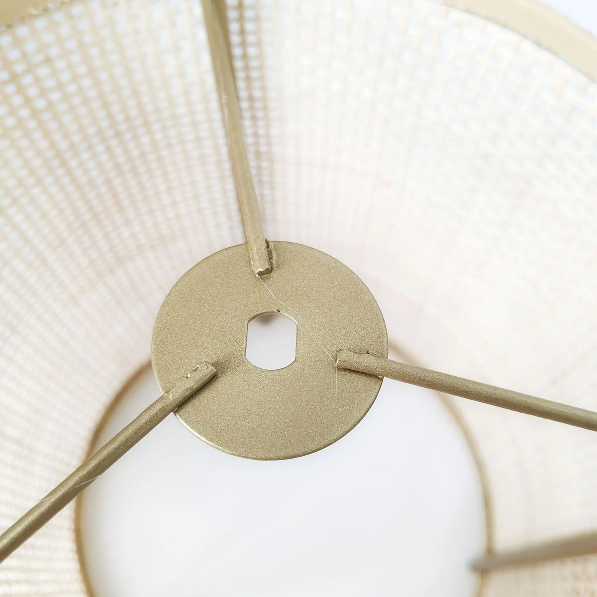 Vintage Rattan Table Lamp – Dimmable Touch Control