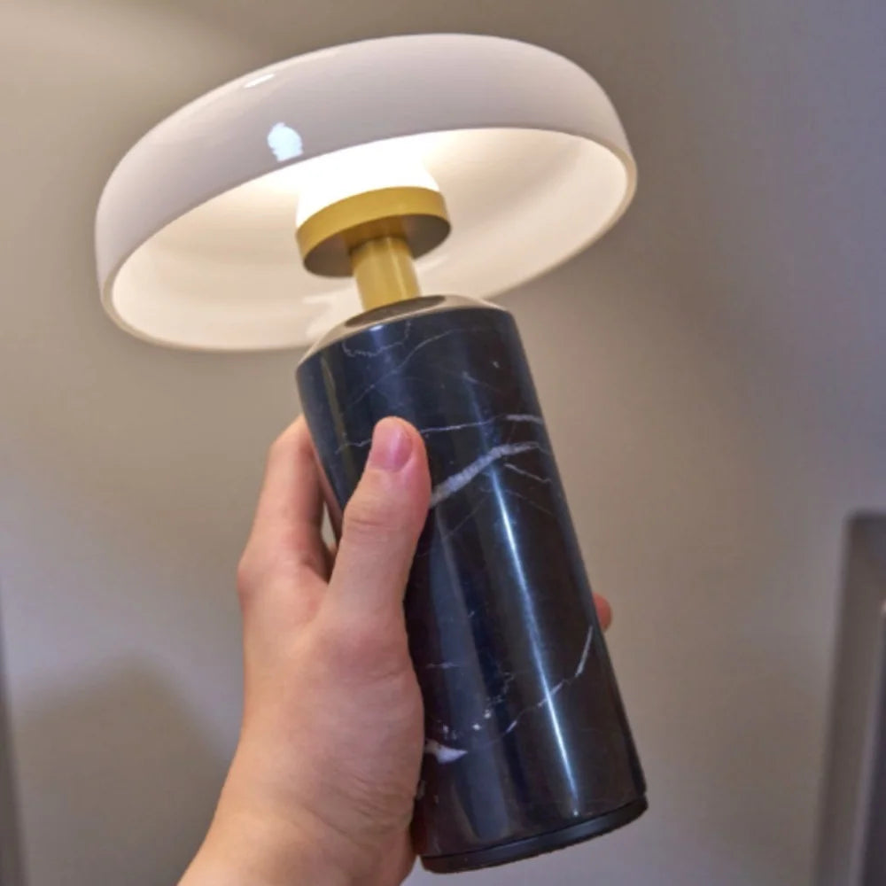 Marble Table Lamp – Cordless Rechargeable