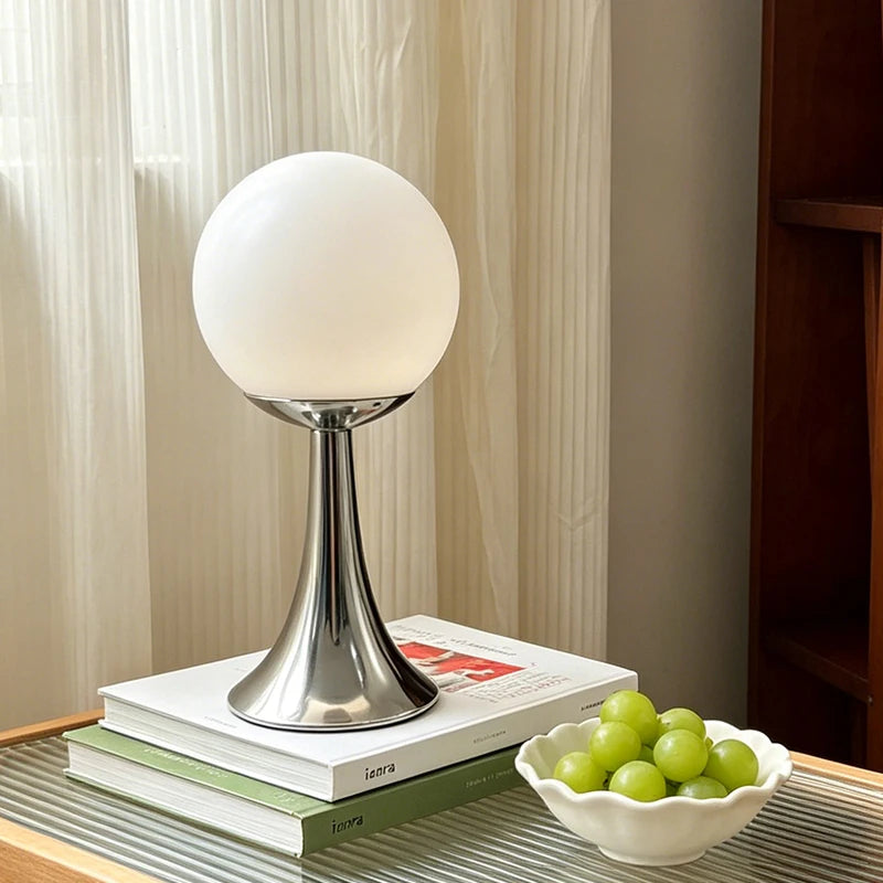 Moon Glass Globe Lamp – USB Powered Dimmable