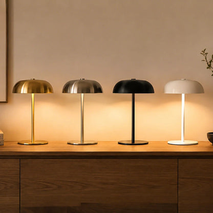 Taupe Dome Table Lamp – Cordless Rechargeable