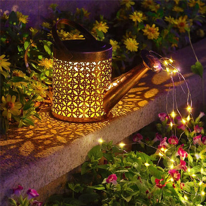 Solar Watering Lantern - Outdoor Garden Light - Weather-Resistant IP65 - LED Solar Powered with Automatic On-Off for Yard or Flower Beds