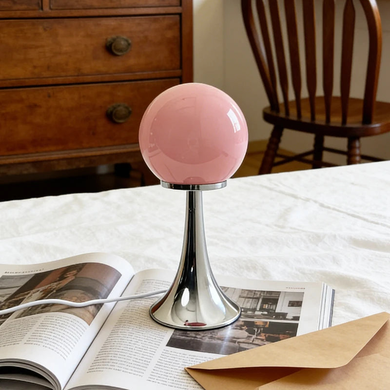Moon Glass Globe Lamp – USB Powered Dimmable