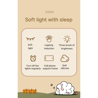 Silicone LED Night Light - Animal Shape - Touch Control - Rechargeable - Perfect for Kids & Decoration