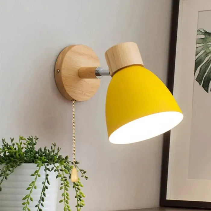 Verthara Premium Wooden Macaroon Rotatable Wall Sconce
