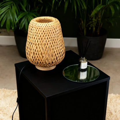 Vintage Wooden Table Lamp