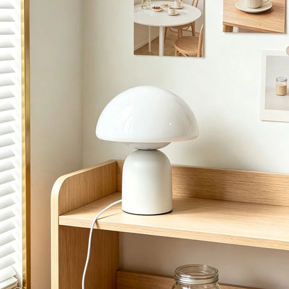 Marble Murano Glass Mushroom Table Lamp – Dimmable Touch Control