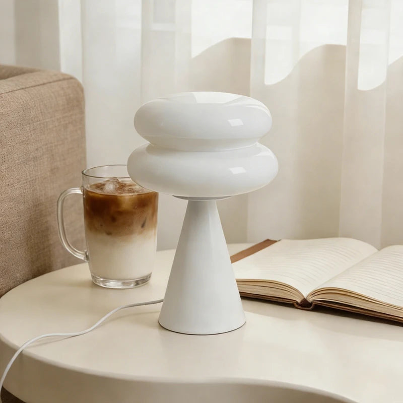 Stacked Shell Glass Lamp – USB Powered Dimmable
