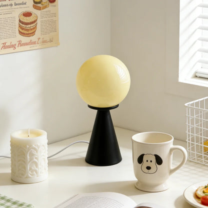 Contrast Sphere Glass Table Lamp – USB Powered Dimmable