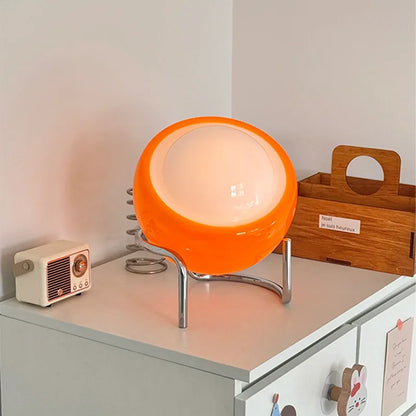 Vintage Glass Table Lamp – Dimmable