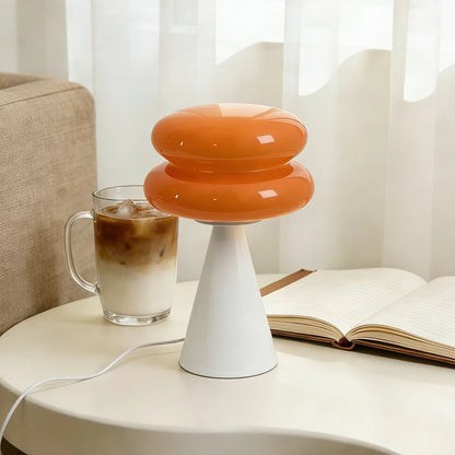 Stacked Shell Glass Lamp – USB Powered Dimmable