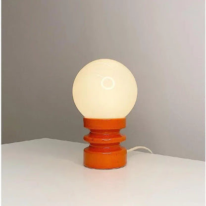 Wooden Glass Table Lamp