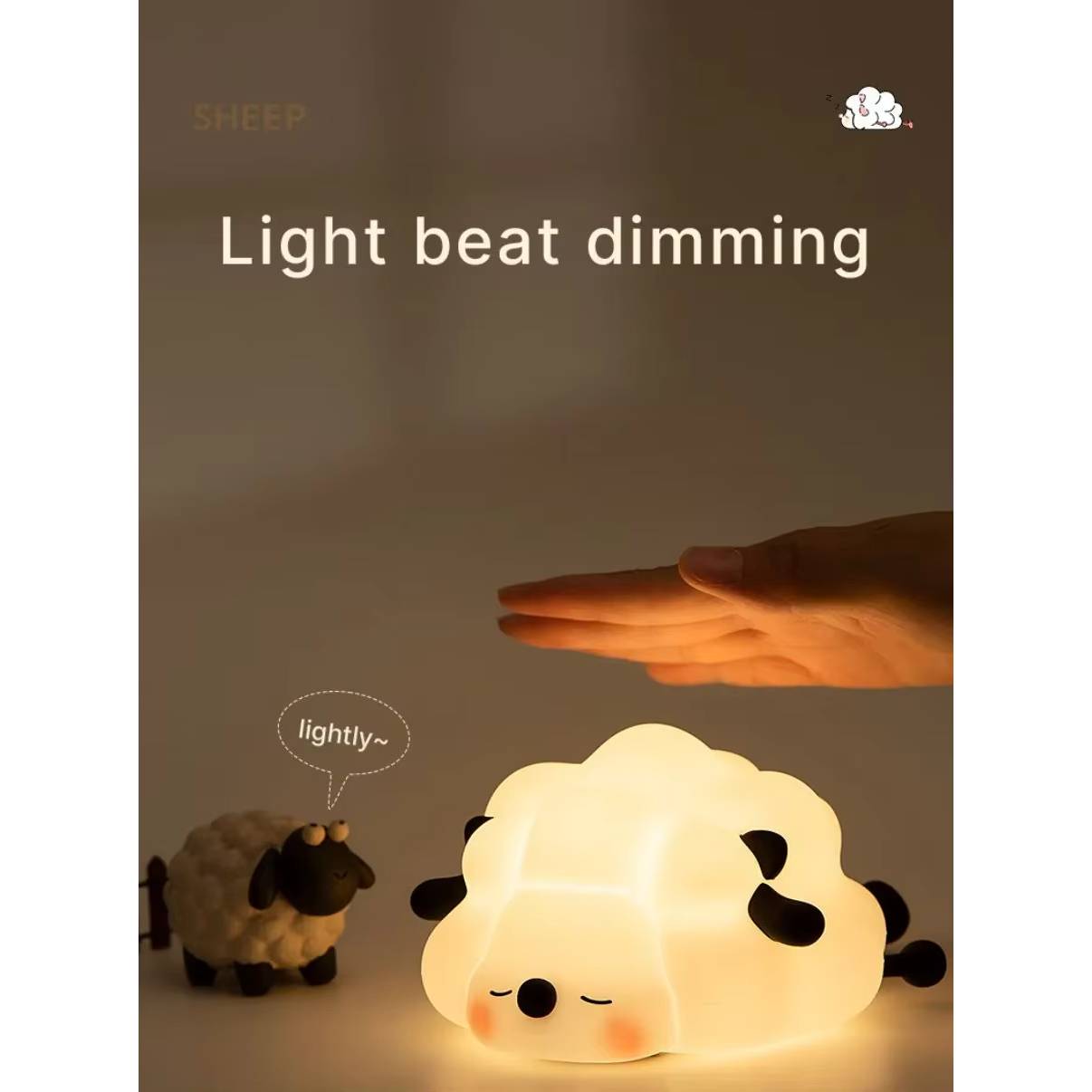 Silicone LED Night Light - Animal Shape - Touch Control - Rechargeable - Perfect for Kids & Decoration