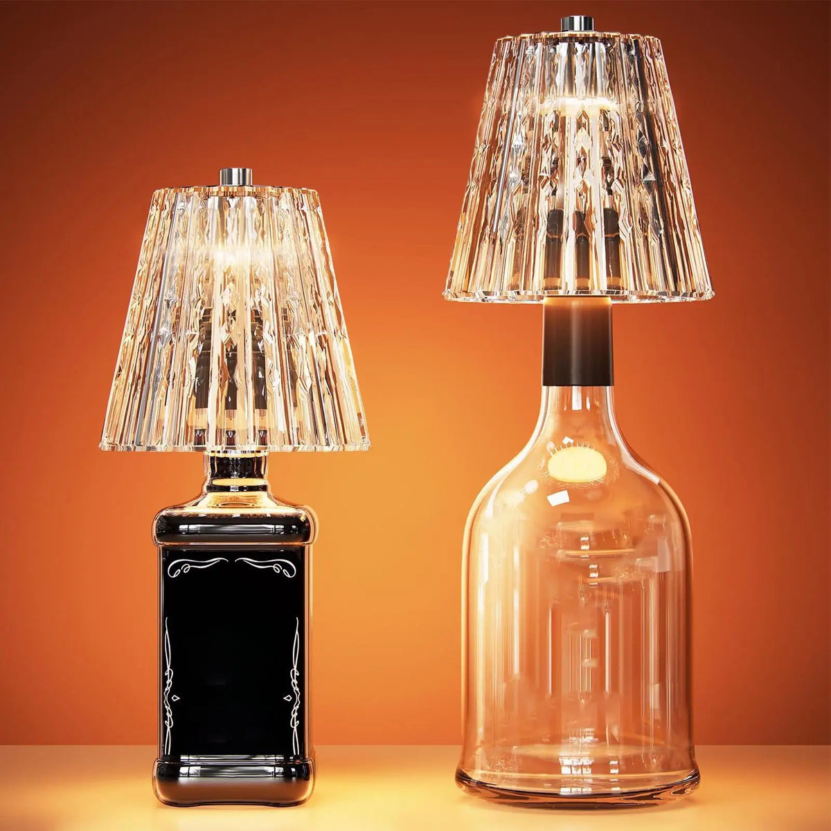 Crystal Bottle Topper Lamp – Cordless Rechargeable