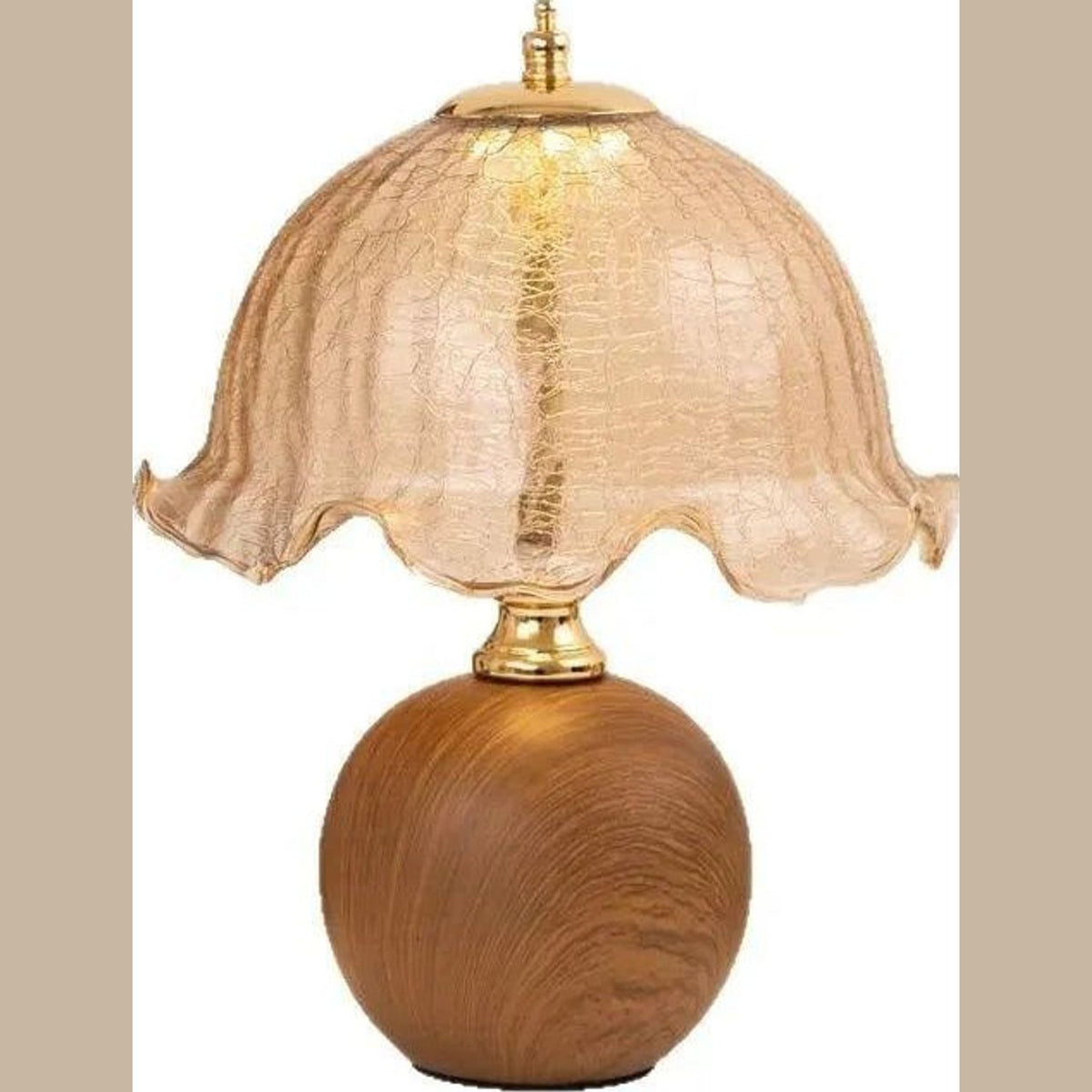 vintage wooden table lamp 2