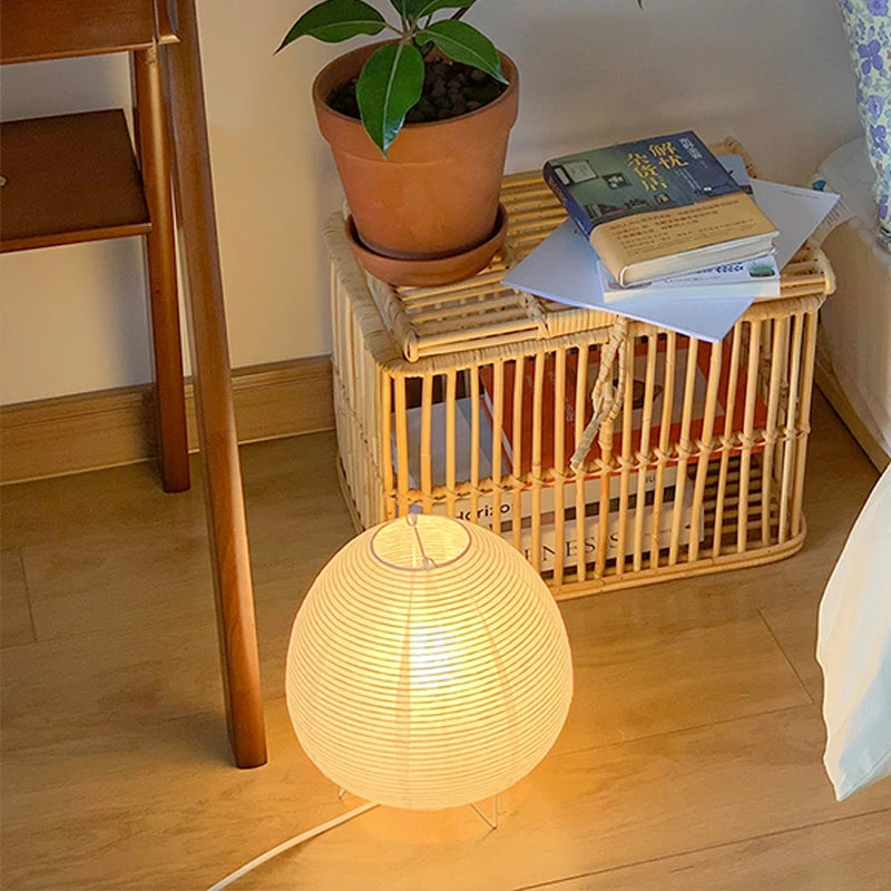 Nordic Wabi-Sabi Table Lamp – Touch Control