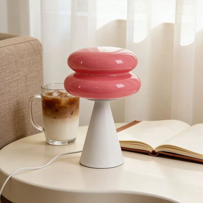 Stacked Shell Glass Lamp – USB Powered Dimmable
