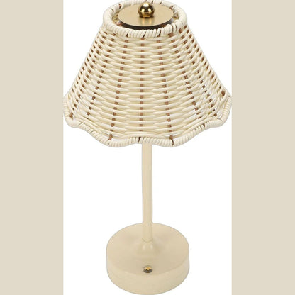 vintage rattan table lamp 5