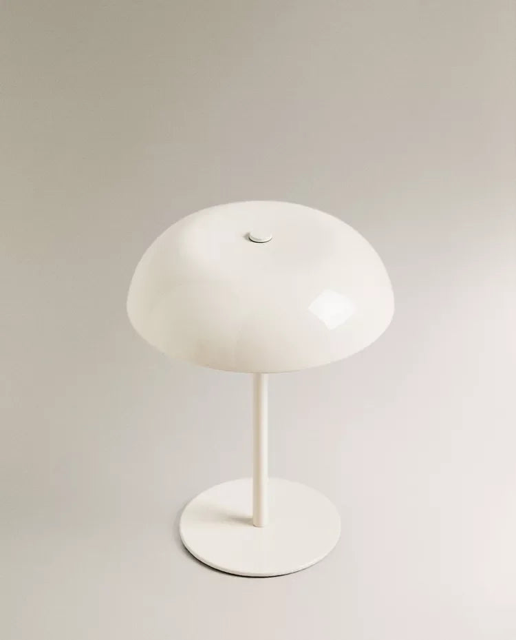 Brushed Steel Dome Desk Lamp – Cordless Rechargeable