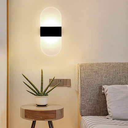 Motion Light – Modern Wall Lamp – Motion & Touch Sensor – USB Rechargeable – Warm/White Light – Stylish Rectangular or Arced Design