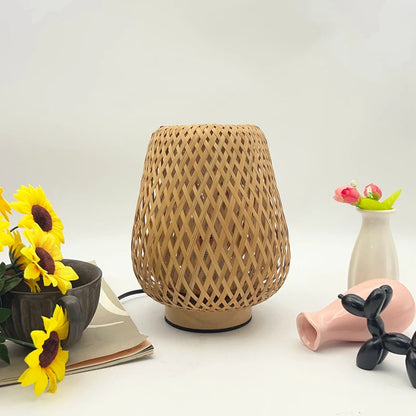 Vintage Wooden Table Lamp