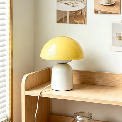 Marble Murano Glass Mushroom Table Lamp – Dimmable Touch Control