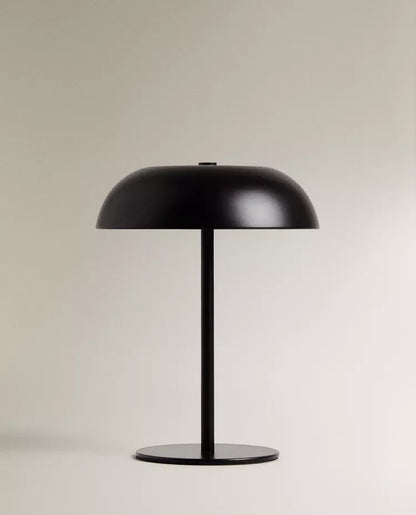 Satin Steel Dome Table Lamp – Cordless Rechargeable