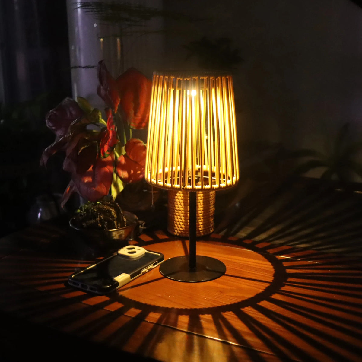 Rattan Table Lamp