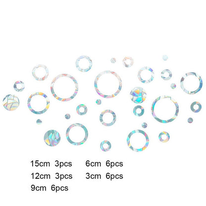 Sun Catchers - Static Cling Window Film - Reflects Sunlight for Indoor Rainbows - Easy to Apply & Transfer - Eco-Friendly Bird Deterrent - Multiple Shapes