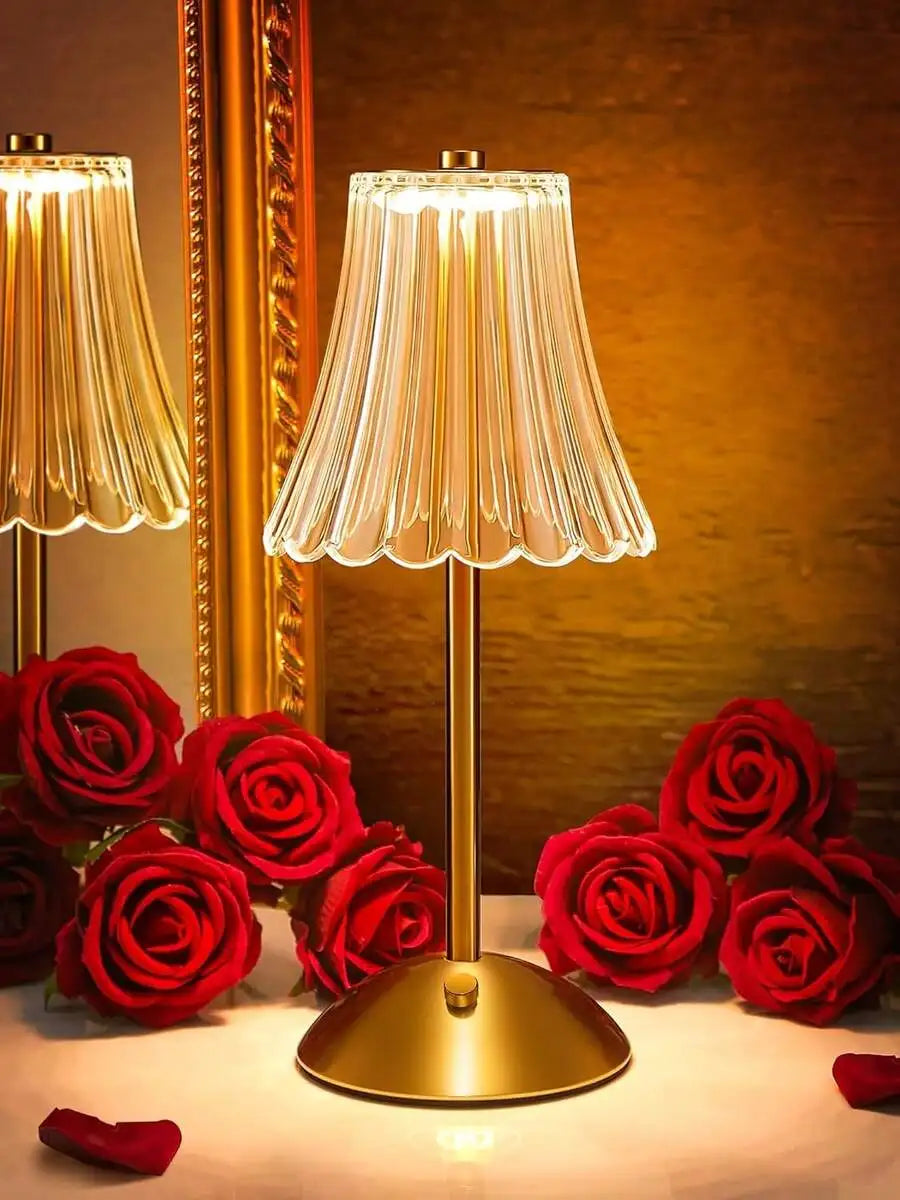 Brass Table Lamp – Cordless Rechargeable
