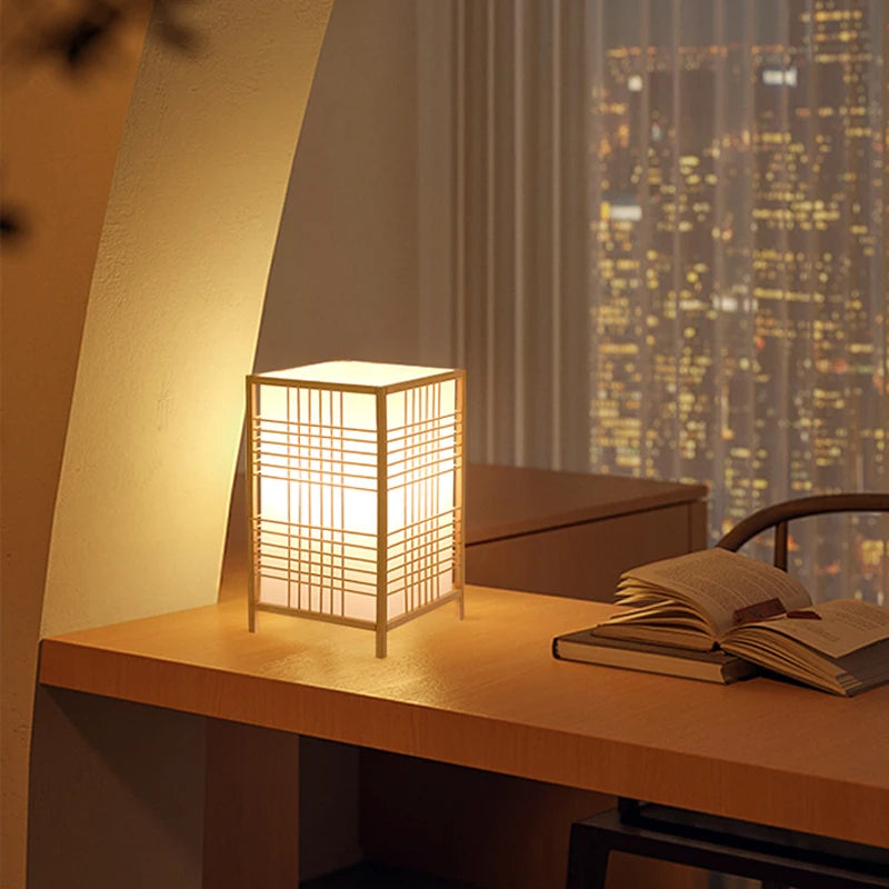 Japanese Minimalist Bedside Table Lamp