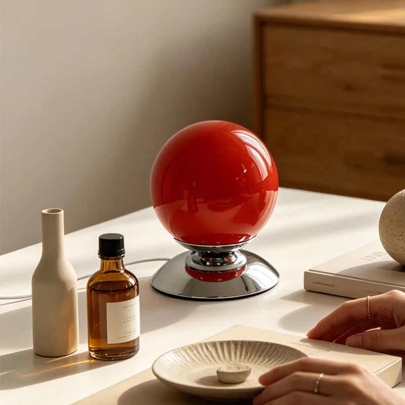 Glass Globe Plinth Lamp – USB Powered Dimmable