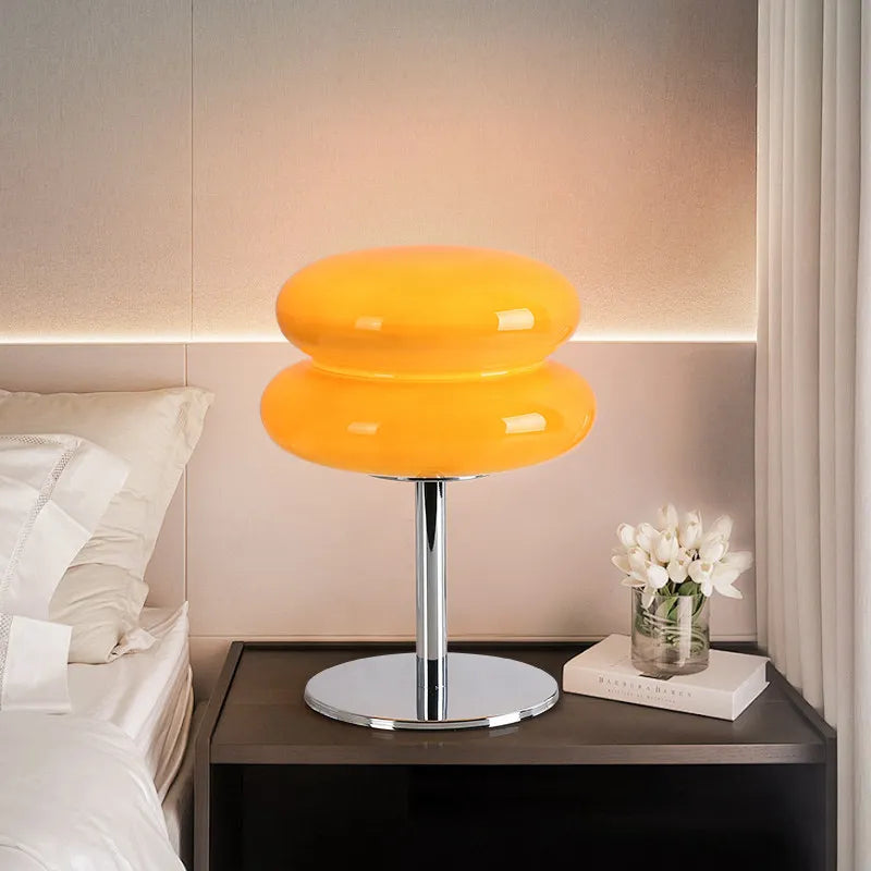 Nordic Vintage Table Lamp – USB Powered Dimmable