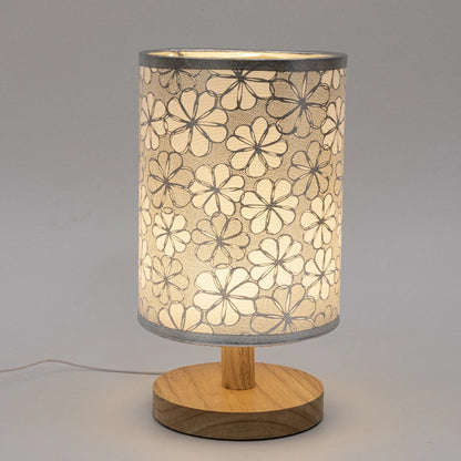 Nordic Wooden Bedside Table Lamp – USB Powered