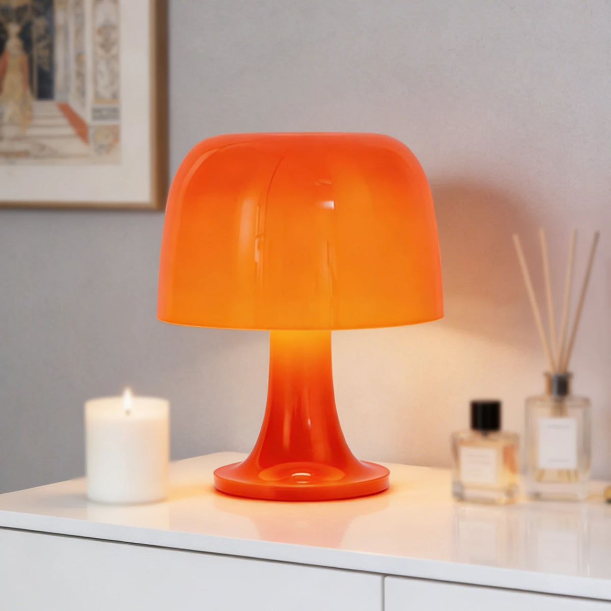 Mushroom Table Lamp – Cordless Rechargeable
