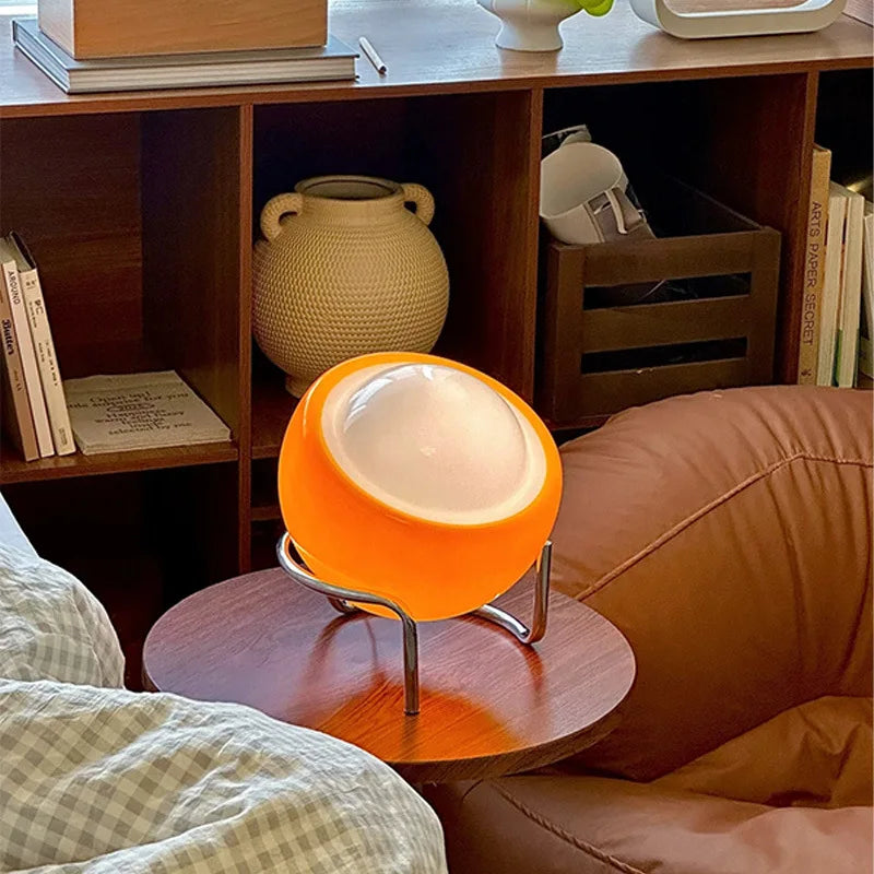Vintage Glass Table Lamp – Dimmable
