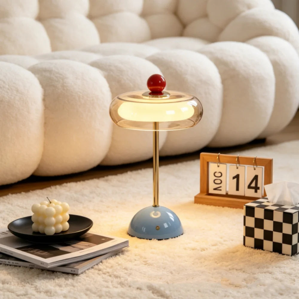 Glass Desk Lamp – USB Powered Dimmable