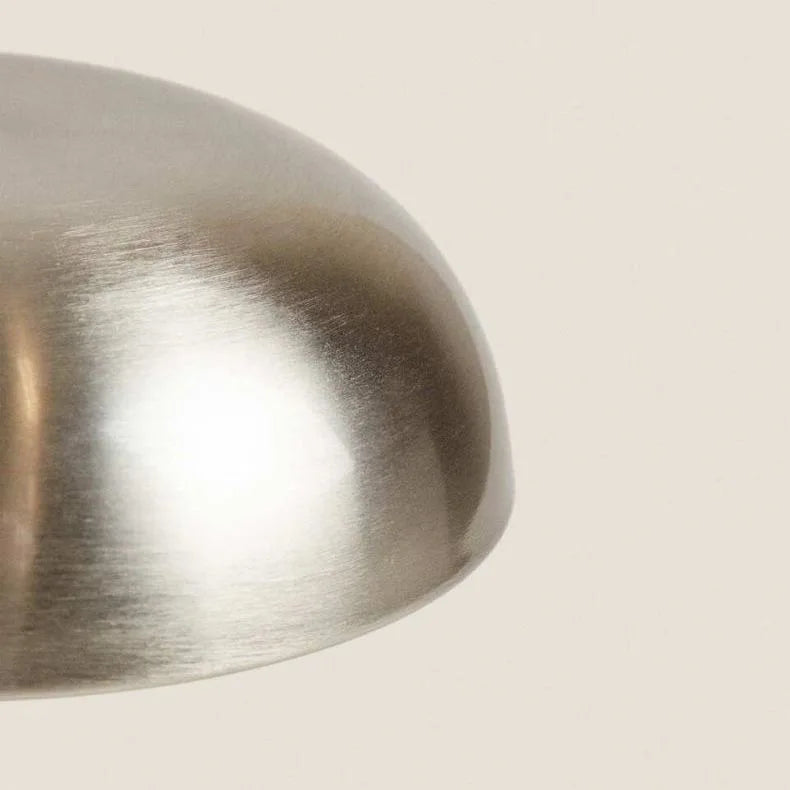 Satin Steel Dome Table Lamp – Cordless Rechargeable