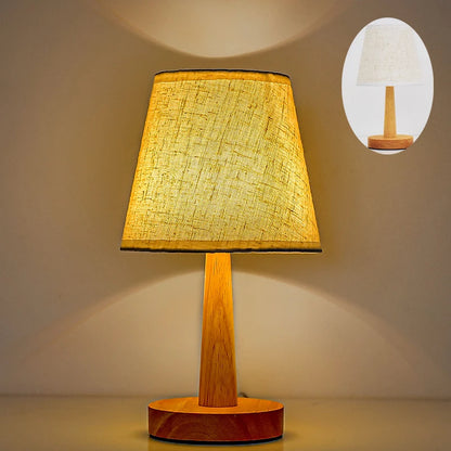 Nordic Wooden Desk Lamp – USB Powered Dimmable