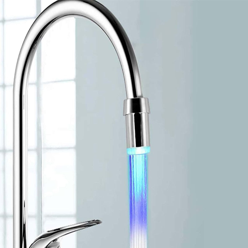 Multicolour Tap Light – Waterfall LED Light – No Batteries – Easy Installation – Fits Most Taps – Energy-Efficient – Ideal for Bathroom & Kitchen