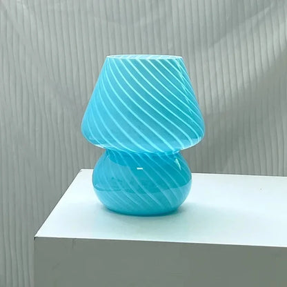 Confetti Glass Mushroom Lamp – USB Powered Dimmable