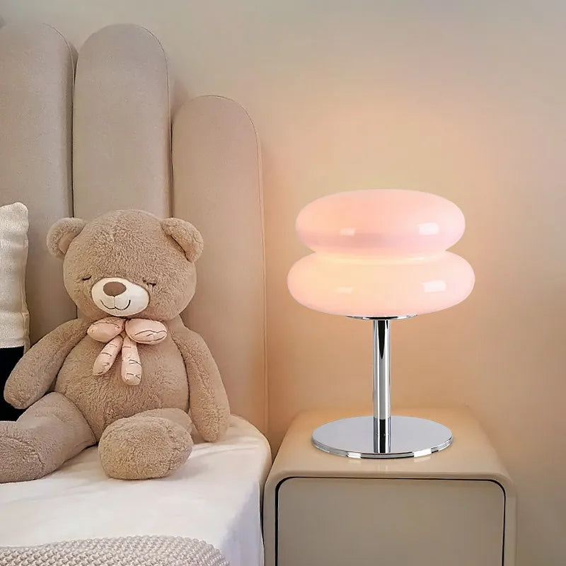 Nordic Vintage Table Lamp – USB Powered Dimmable