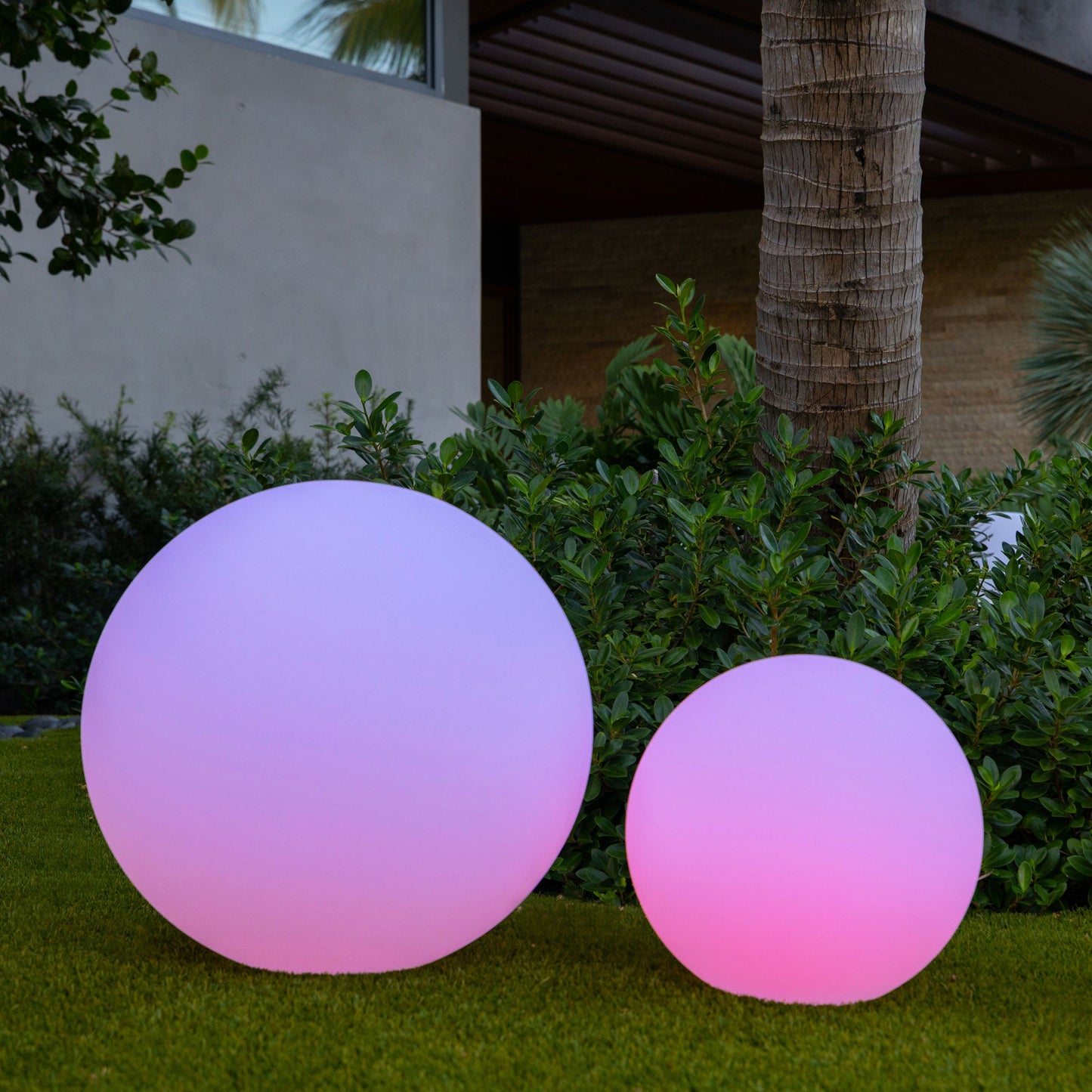 Spherical Garden Light - Weather-Resistant - 16 Color Options - Remote Control - Long-Lasting with Solar Option - Perfect for Indoor & Outdoor Use - LED Powered.