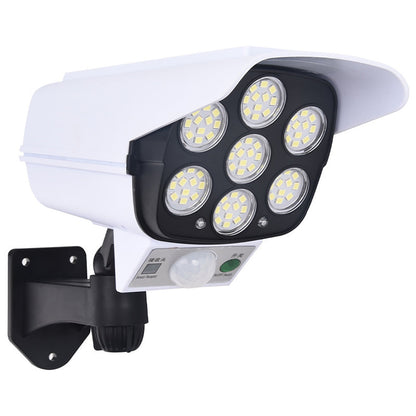 Simulated Surveillance Camera - Solar-Powered LED Security Deterrent - Weatherproof IP65 - Motion Detection Technology for Outdoor Use