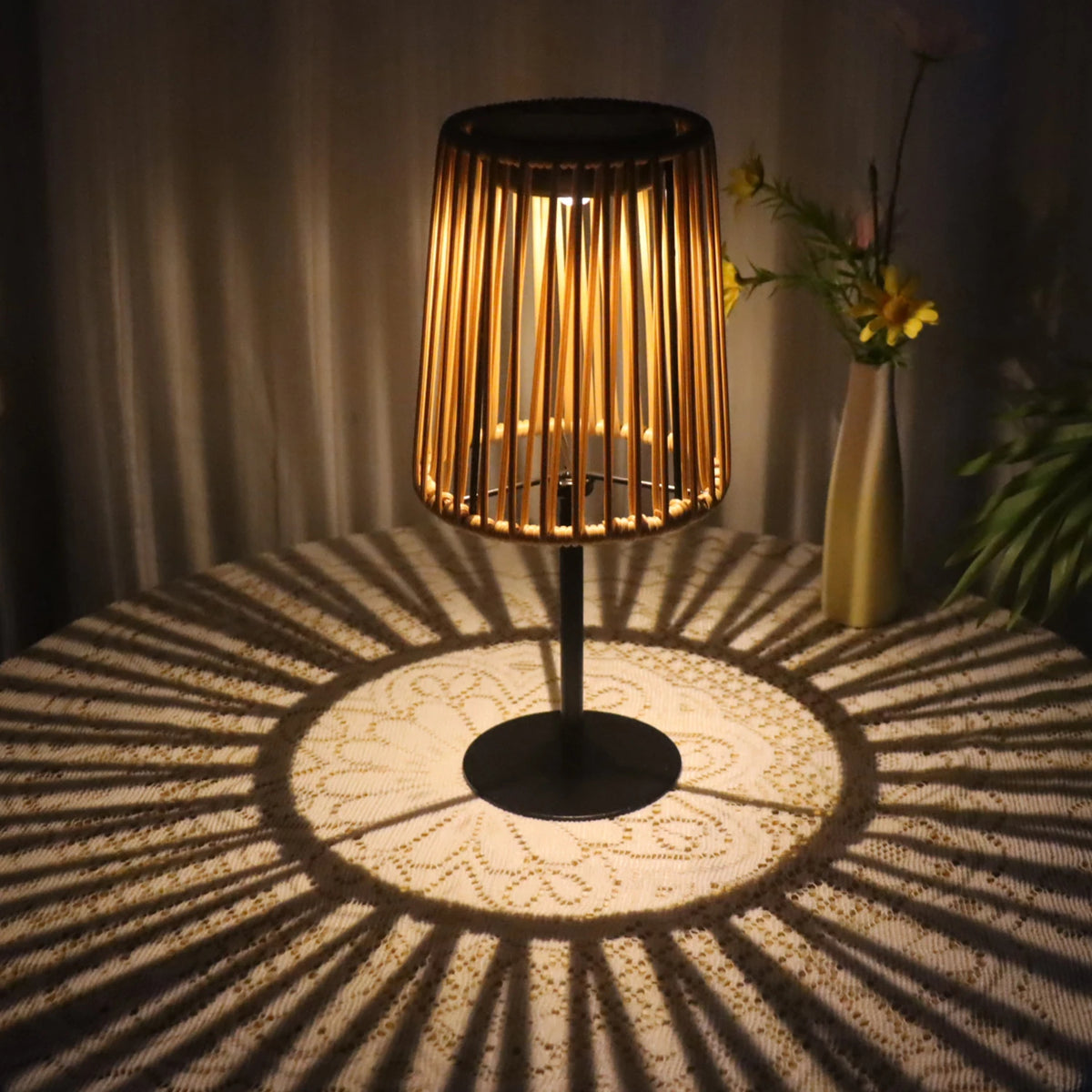 Rattan Table Lamp