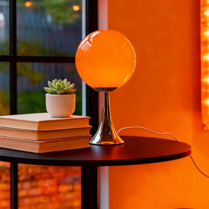 Tulip Stem Glass Globe Lamp – USB Powered Dimmable