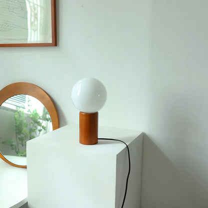 Wooden Ceramic Table Lamp
